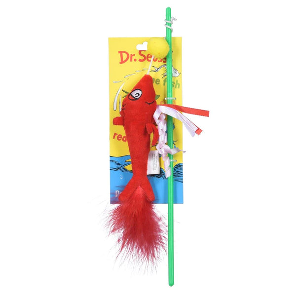 Catnip Toy Dr Seuss Blue Fish Red Fish Wand Poshinate Kiddos catnip-toy-dr-seuss-blue-fish-red-fish-wand-poshinate-kiddos