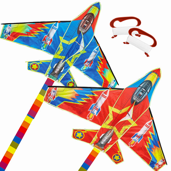 Kids Kite | Jet Fighter Plane | Two Pack