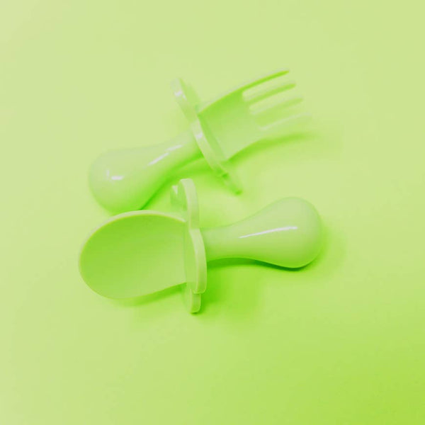 Baby spoon fork, self-feeding utensils, first training, baby