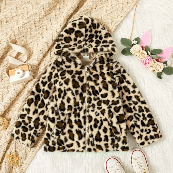Kids Hooded Jacket | Leopard - Kids Coats & Jackets - Poshinate Kiddos Baby & Kids Store - View of jacket