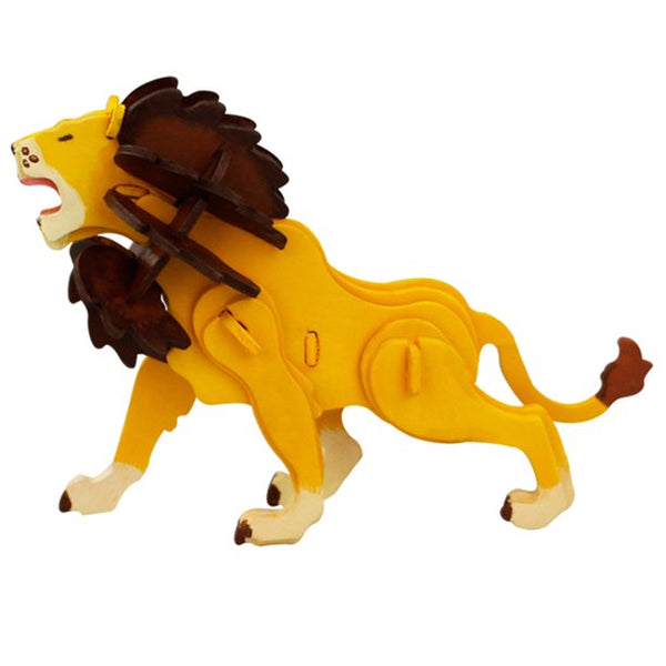 Wooden Kids Puzzle, 3D Lion