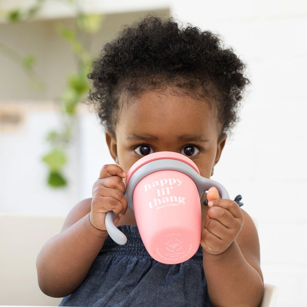 Kids Sippy Cup  Happy Lil Thang – Poshinate Kiddos