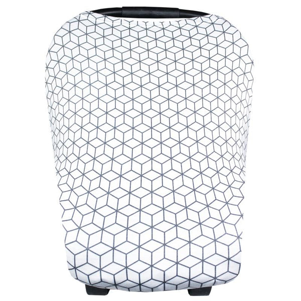 Multi Use 5 in 1 Baby Cover | Grey Geometric