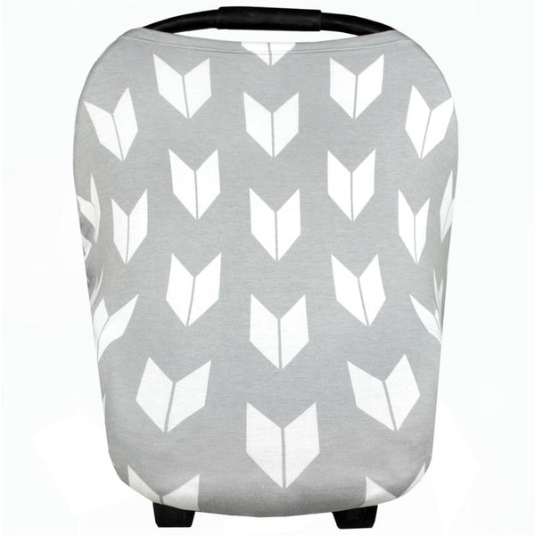 Multi Use 5 in 1 Baby Cover | Grey Large Arrows