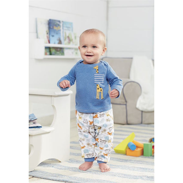 Baby Outfit Boys & Girls Giraffe & Wild Animal Poshinate Kiddos