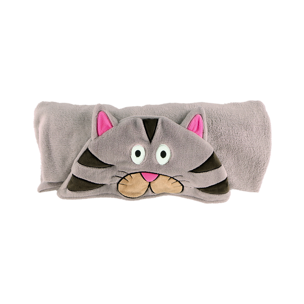 Hooded Kids Fleece Blanket | Cat