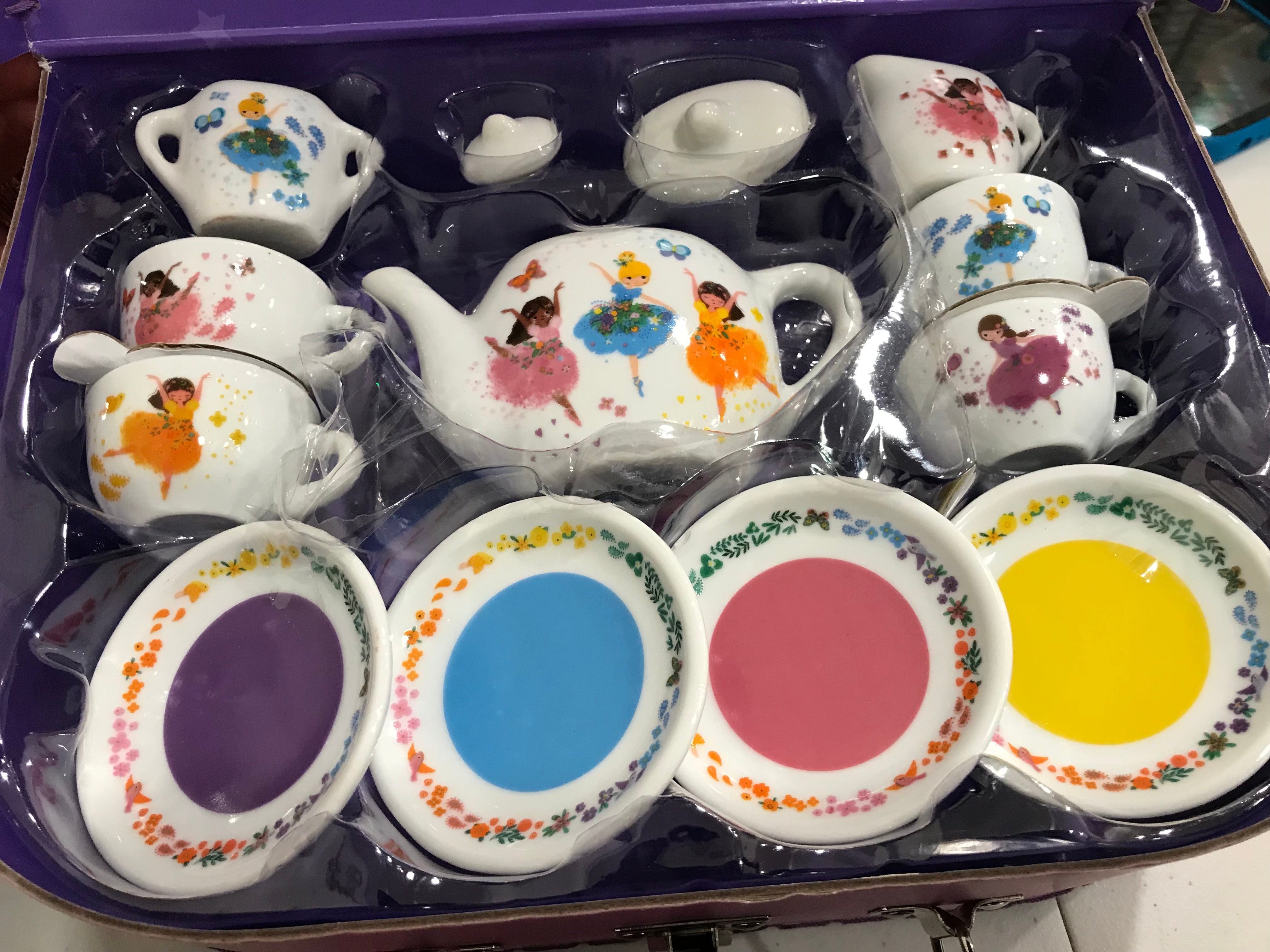Kids Tea Set | Porcelain| 13 pc Set – Poshinate Kiddos