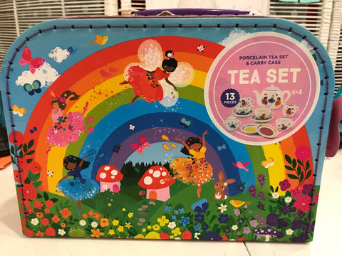 Kids Tea Set | Porcelain | 13 p Set - Kids Toys - Poshinate Kiddos Baby & Kids Store - front of ballerina tea set boxset