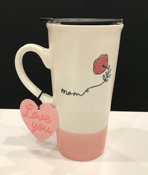 Mom Rose Mug - Mugs - Poshinate Kiddos Baby & Kids Store - View of Mom Mug