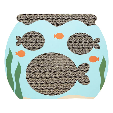 Cat Toy | Scratch Pad | Fish Bowl - Pet Toys - Poshinate Kiddos Baby & Kids Store - front of scratch pad