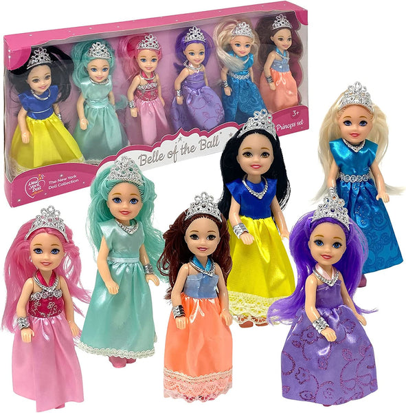 Kids Princess Dolls | Mini | Set of 6