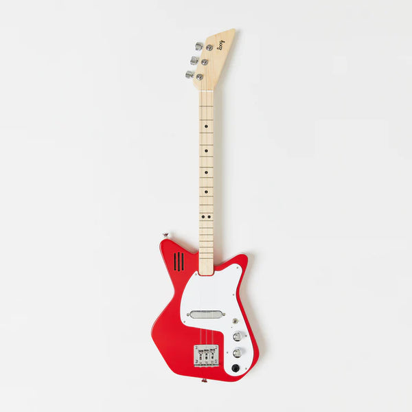 Kids Guitar | Pro Electric | Red - Musical Instruments - Poshinate Kiddos Baby & kids Store - front full length view of guitar