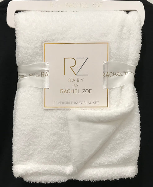  Baby Blanket | Fleece | Reversible - Blankets - Poshinate Kiddos Baby & Kids Store - View of both sides of brushed eversible blanket