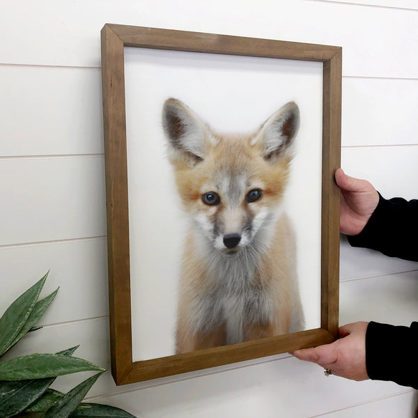 Woodland Nursery Wall Art | Baby Fox