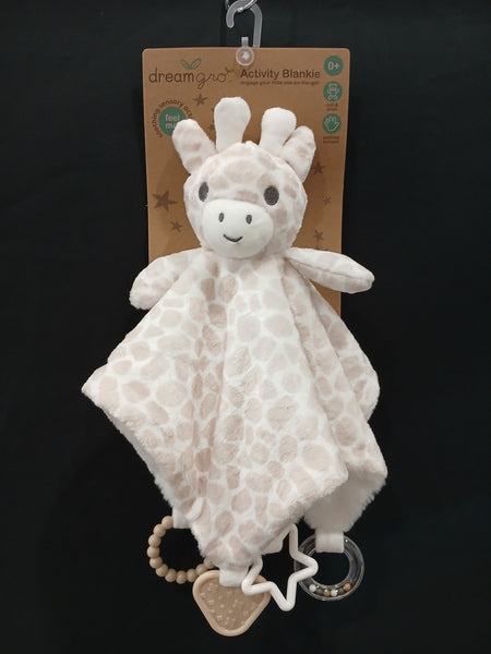 Baby Teether Blanket - Baby Teethers - Poshinate Kiddos Baby & Kids Store - Front of Giraffe teether