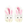 Poshinate Kiddos Baby & Kids Store - Pair of bunny slippers with pink ears on a white background