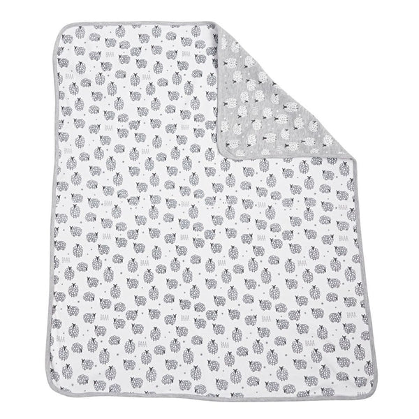 Sheep Blanket | Grey & White - Blankets - Poshinate Kiddos Baby & Kids Boutique