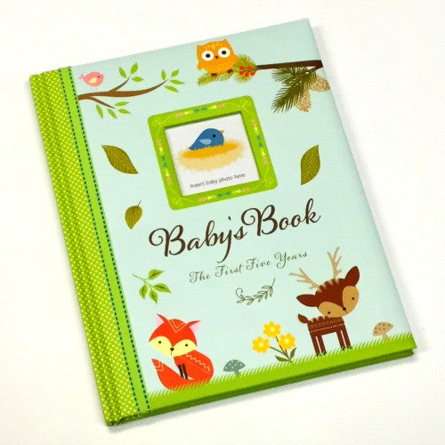 Baby Book | The First Five Years | Woodland Friends - Books and Activities - - Poshinate Kiddos