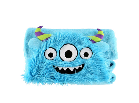 Hooded Kids Fleece Blanket | Monster - Blankets - - Poshinate Kiddos