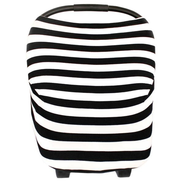 Multi Use 5 in 1 Cover | Classic Stripe - Baby Cover Accessories - Poshinate Kiddos Baby & Kids Boutique
