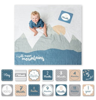 Baby's First Year Blanket & Card Set | I Will Move Mountains