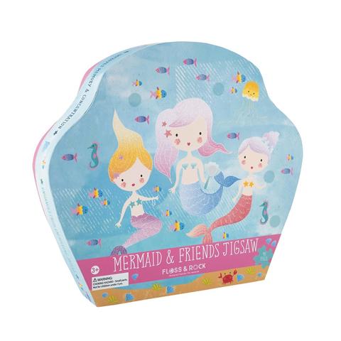 Kids Puzzle | Mermaids Jigsaw - 40 pc - Puzzles. Games & Toys - Poshinate Kiddos Baby & Kids Gifts | Mermaid puzzle 40 pieces