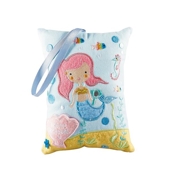 Kids Tooth Fairy Pillow | Mermaid - Tooth Fairy - Poshinate Kiddos Baby & Kids Store | Mermaid pattern
