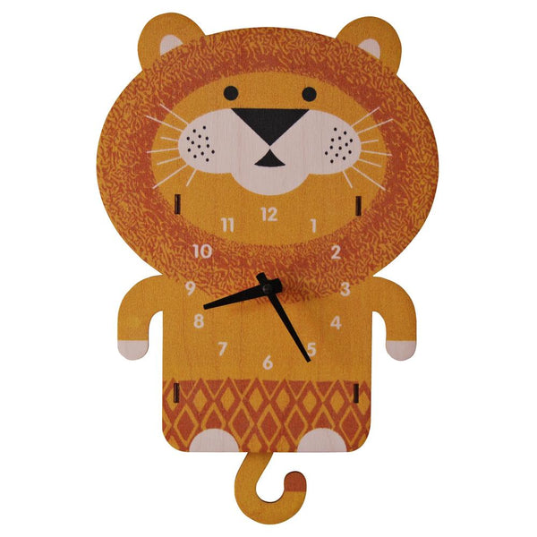 Pendulum Clock | Lion - Pendulum Clocks - Poshinate Kiddos Baby & Kids Gifts