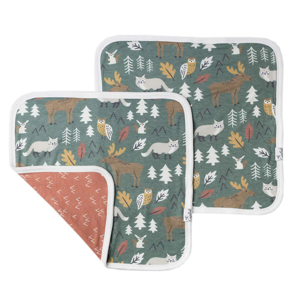 Baby Security Blanket | Forest | Set of 2