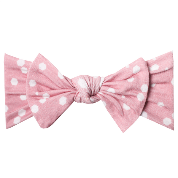 Baby Headband Bow | Pink Dot