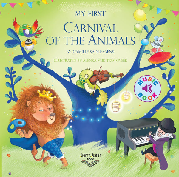 Kids Music Sound Book | Carnival of the Animals - Books & Activities - Poshinate Kiddos Baby & kids store - cover of book