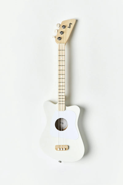 Kids Guitar | Mini Acoustic | White - Musical Instruments - Poshinate Kiddos Baby & kids Store - Front of mini guitar