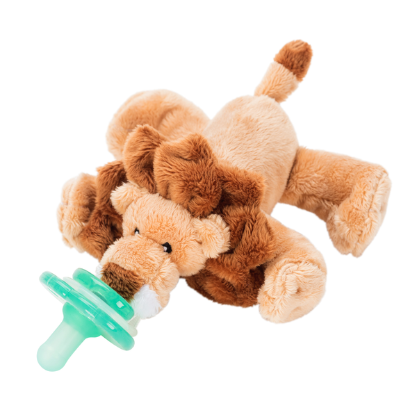 Baby Pacifier | Nookums | Lion - Pacifier - Poshinate Kiddos Baby & kids Store - full lion side