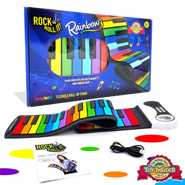 Kids Piano | Rock & Roll It | Rainbow - Musical Instruments - Poshinate Kiddos Baby & Kids Music Store - Main