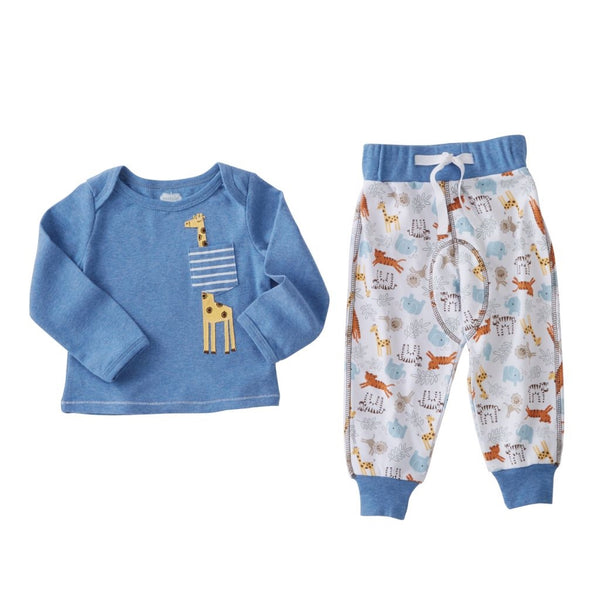 Baby Outfit | Boys & Girls | Giraffe & Wild Animal - Baby Outfits - Poshinate Kiddos Baby & Kids Store