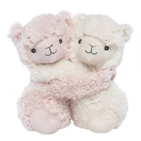 Heatable Stuffed Animal Friends | Llamas | Set of 2 - Heatable Plush Toys - Poshinate KIddos Baby & Kids Boutique - pink on left