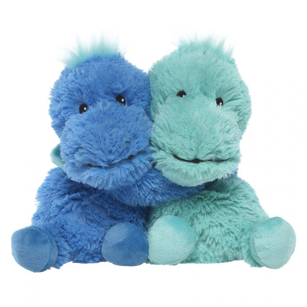 Heatable Stuffed Animal Friends | DInosaurs | Set of 2 - Heatable Plush Toys - Poshinate KIddos Baby & Kids Boutique - green on right
