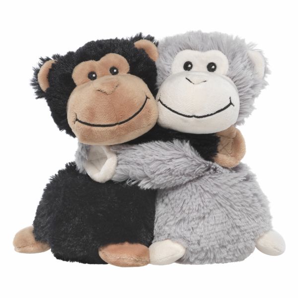 Heatable Stuffed Animal Friends | Monkeys | Set of 2 - Heatable Plush Toys - Poshinate KIddos Baby & Kids Boutique - grey on right