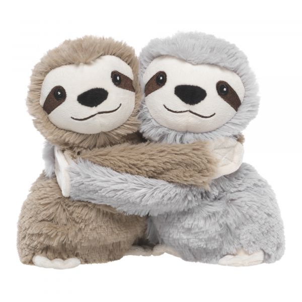 Heatable Stuffed Animal Friends | Sloths | Set of 2 - Heatable Plush Toys - Poshinate KIddos Baby & Kids Boutique - brown on left