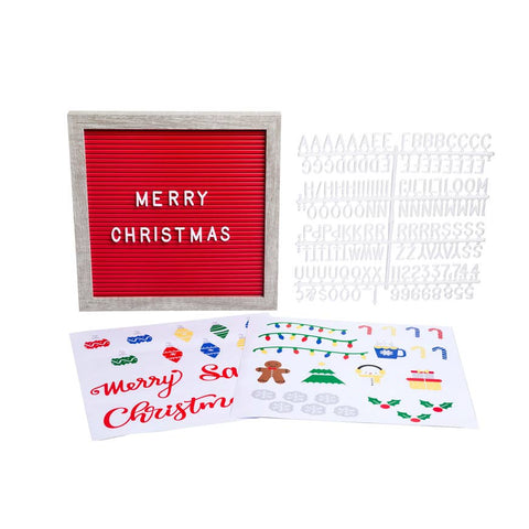 Holiday Letterboard | 182 pc Set - Holiday Items - Poshinate Kiddos Baby & Kids Boutique - shows all pieces