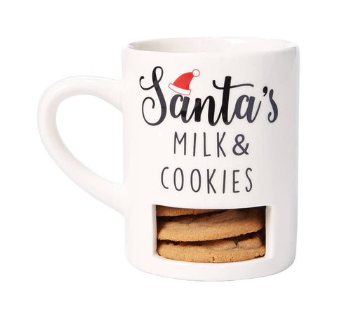 Santa's Milk & Cookies Mug - Holiday Items - Poshinate Kiddos Baby & Kids Boutique - out of box