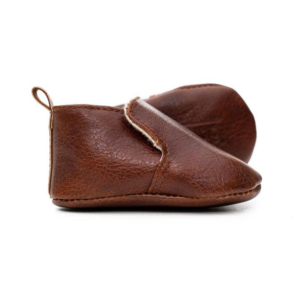 Baby Shoes | Loafer | Chestnut Brown - Baby Footwear - Poshinate Kiddos Baby & Kids Store - side view