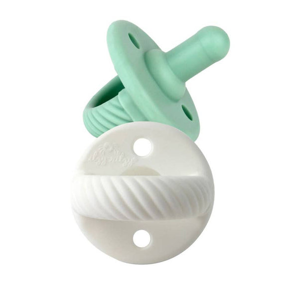 Baby Pacifiers | White/Mint Rope | Set of 2