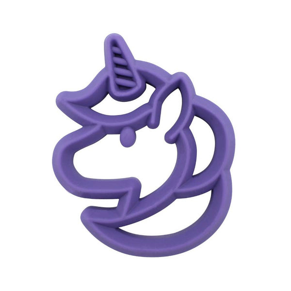 Baby Teether | Unicorn - Baby Teethers  - Poshinate Kiddos Baby & Kids Store - purple front