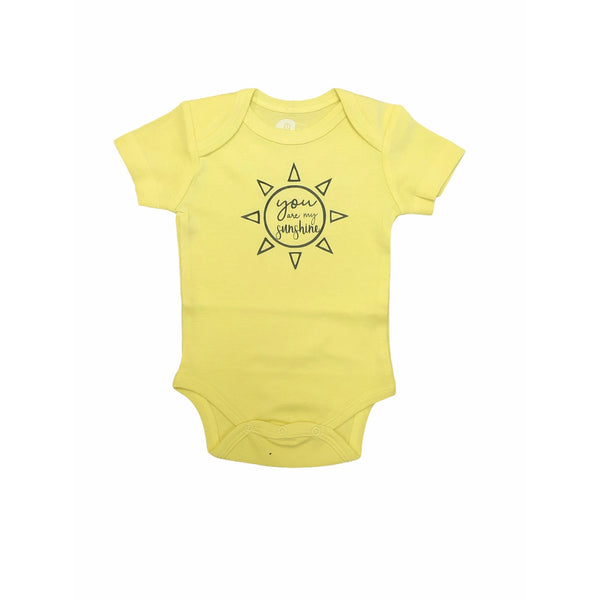 Baby Onesie | You Are My Sunshine | Organic Cotton - Baby Onesies - Poshinate Kiddos Baby & Kids Store - View of onesie