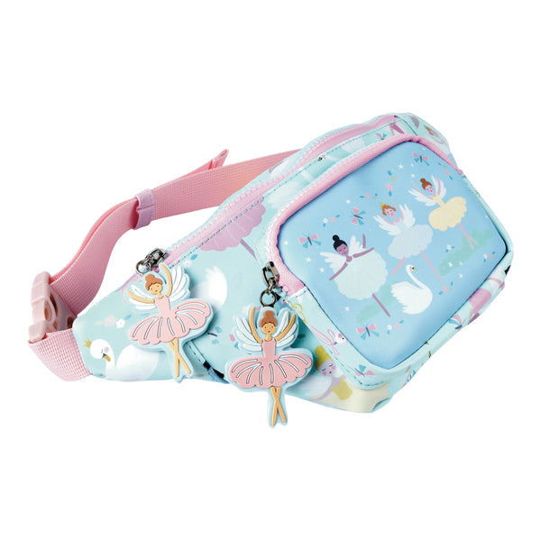 Kids Belt Bag | Ballet Princess - Kids Accessories - Poshinate Kiddos Baby & Kids Store - front of beltbag