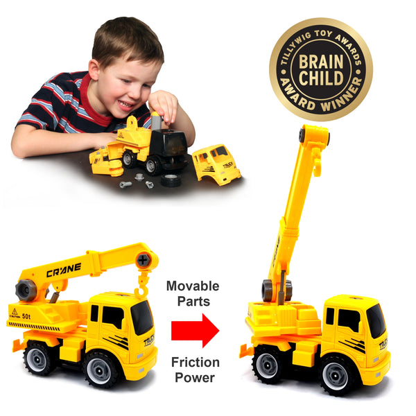 Kids Crane Toy  33 Pc Build Your Own Crane – Poshinate Kiddos