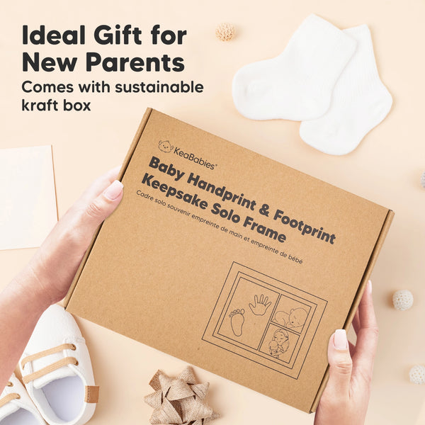 Baby Clay Hand/Footprint Kit | Keepsake Frame - Memories & Milestones - Poshinate Kiddos Baby & Kids Store - Product box