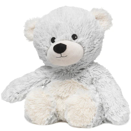 Heatable Stuffed Animal | Marshmallow Bear | Blue  - Poshinate Kiddos Babyt & Kids Store -  Lightly tinted blue cozy heatable bear
