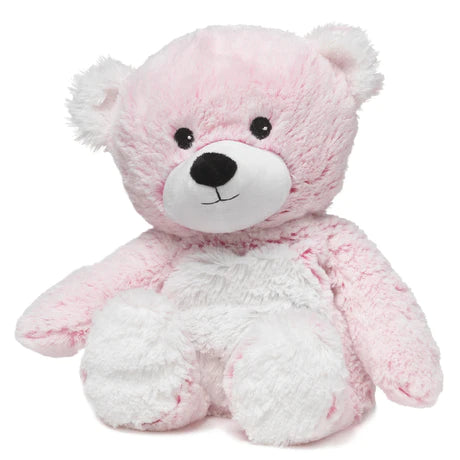 Hetable Stuffed Ainmal | Marshmallow Bear | Pink - Heatable Plush Toys - Poshinate Kiddos Baby & Kids Store -  Light pink bear with sweet smile